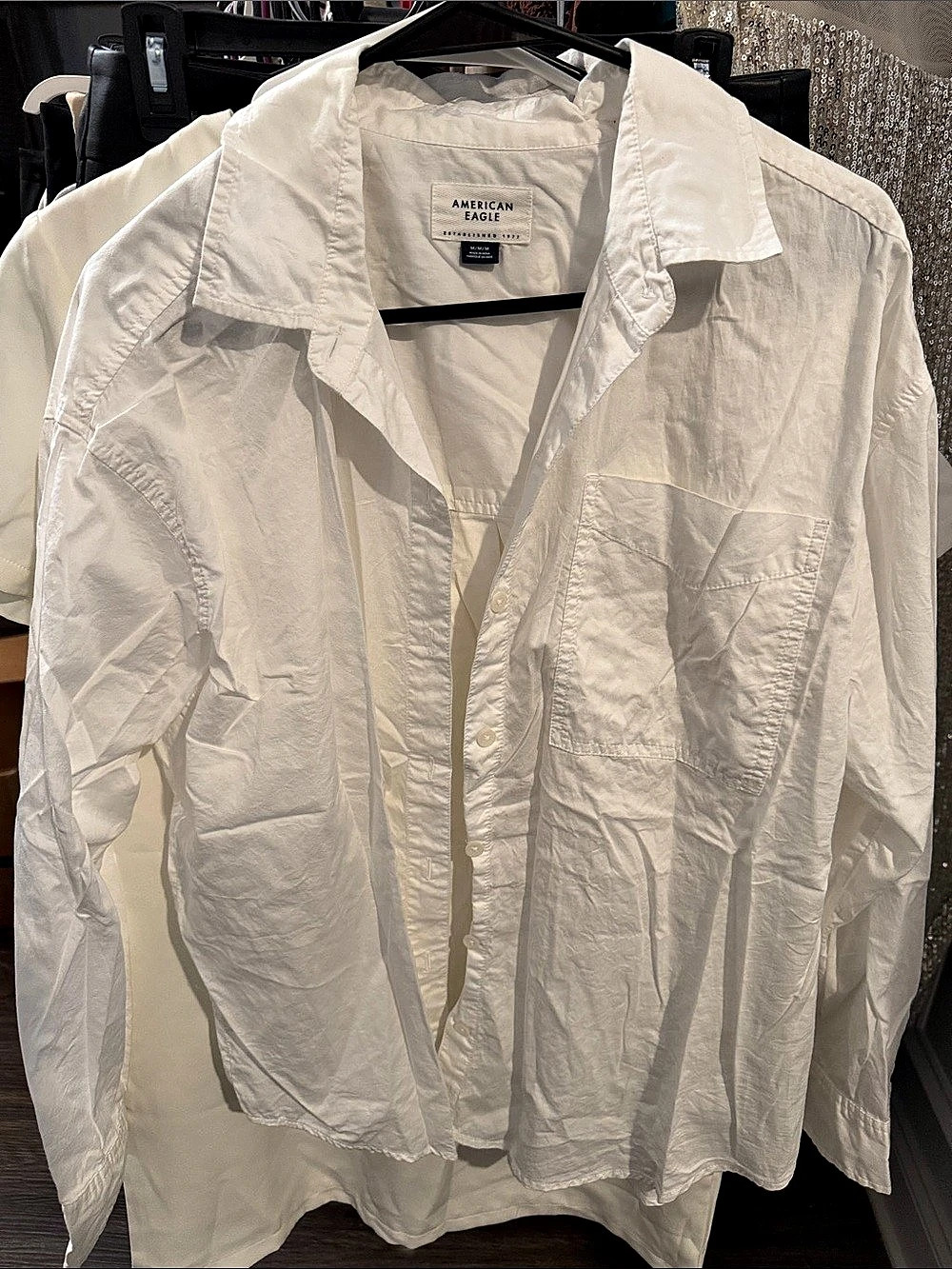 Amy Can White Lightweight Shirt Jacket Size Medium